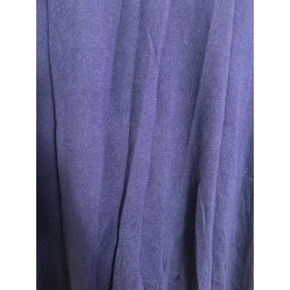 Apt.9 Womens Long Sleeve Top Navy Blue Large Soft Casual Outdoor V-Neck Stretchy